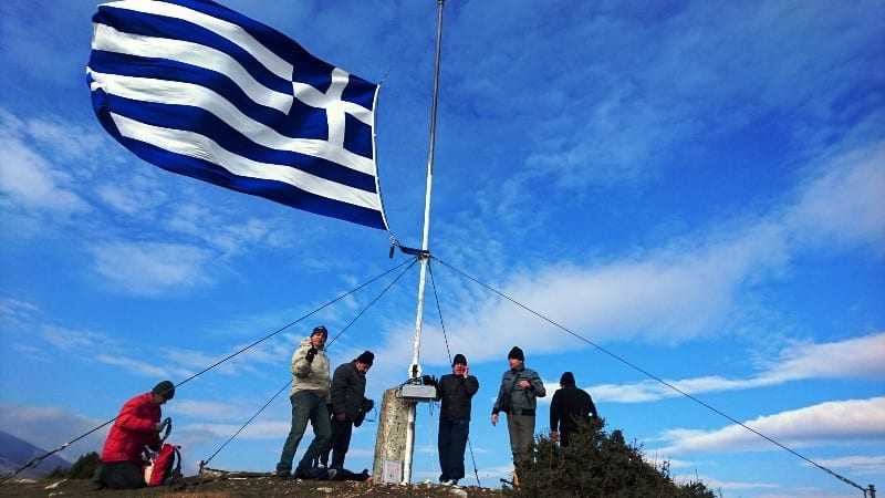 16 Δεκ.2016 Αντικατάσταση Σημαίας στο Υψ. Αυγό ΞΑΝΘΗΣ