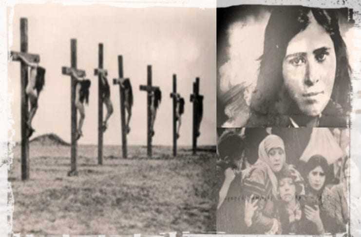 Γενοκτονία Χιλιάδες Αρμένισσες θύματα των Τούρκων που τις σταύρωσαν