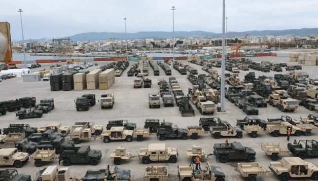 Λιμάνι Αλεξανδρούπολης: Μεγάλη επιχείρηση μεταφοράς 600 στρατιωτικών οχημάτων