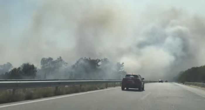Θεσσαλονίκη: Εκλεισε η Εγνατία Οδός λόγω της μεγάλης φωτιάς στον Προφήτη (ΒΙΝΤΕΟ)