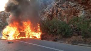 Άρση απαγόρευσης κυκλοφορίας οχημάτων στην Εγνατία Οδό που επιβλήθηκε μετά από πυρκαγιά σε φορτηγό